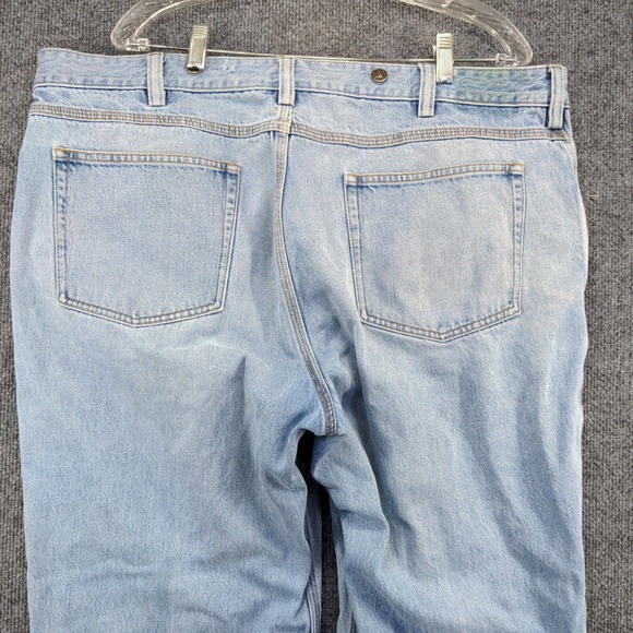 Duluth Trading Men's Straight Leg Jeans Blue 42x30 5-Pocket Stone Wash Cotton - Picture 5 of 14